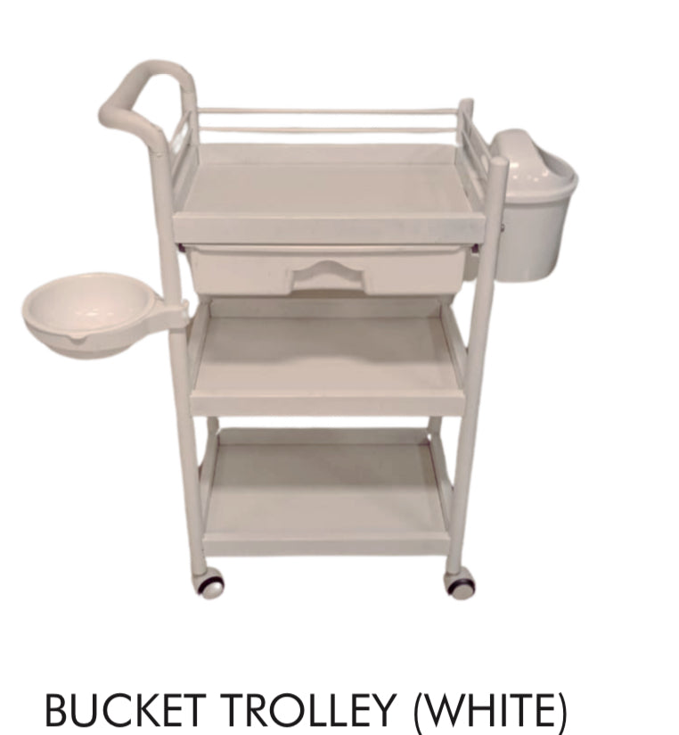 Bucket White Trolley